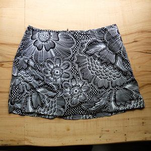 A. Byer Floral Pattern Skort